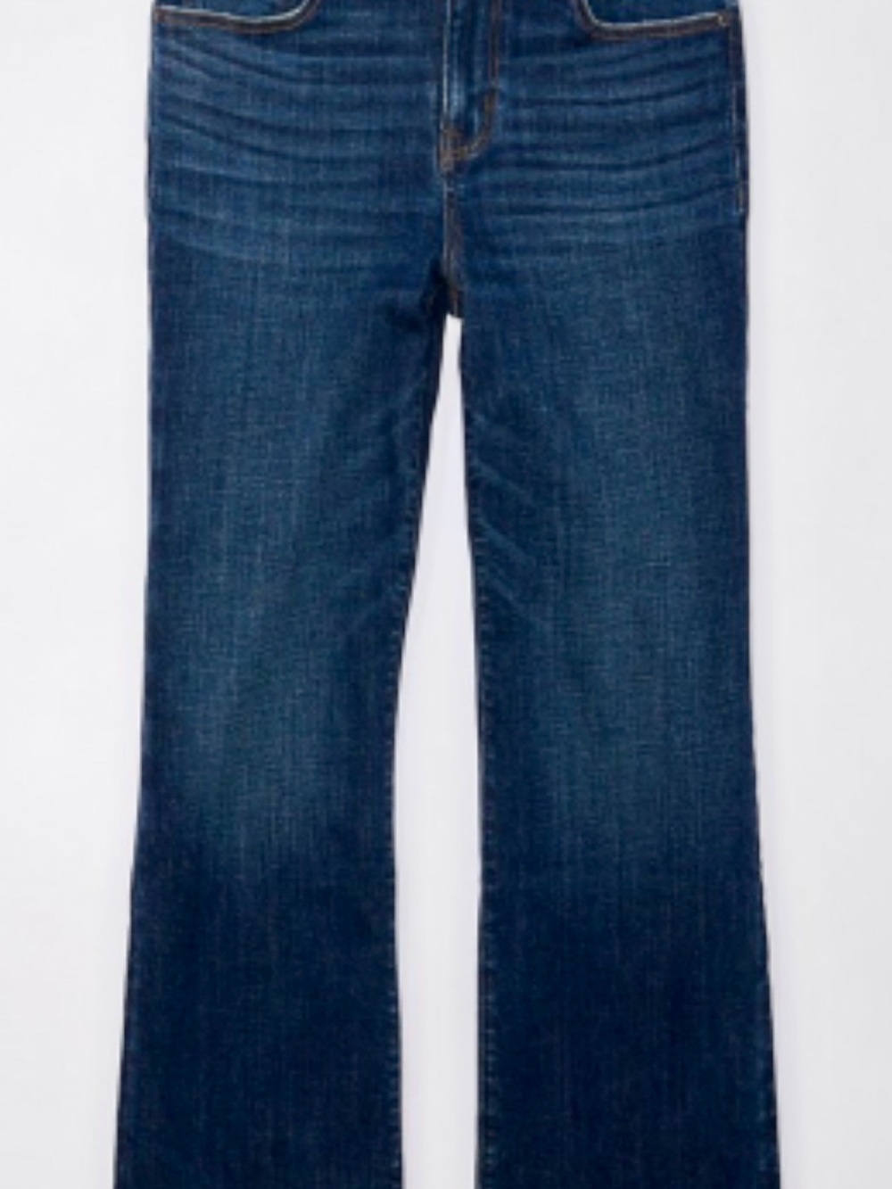 American Eagle Dark Wash High-Rise kick boot crop Women's Jeans